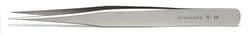 World Precision Instrument&nbsp;Economy Tweezers #1, 11cm, 0.45x0.55mm Tips