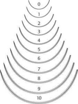 World Precision Instrument Surgical Needles, Taper Point, 1/2 Circle, Size