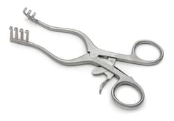 World Precision Instrument Weitlaner Retractor, Self-Retaining, 14cm, 3x4 Blunt Prongs