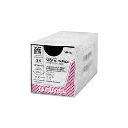 Med Vet International Ethicon Vicryl Rapide Suture, Size 3-0, PS-2, 18