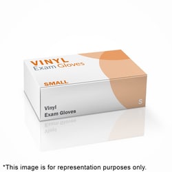 Med Vet International Vinyl Gloves, Small, 100/Box