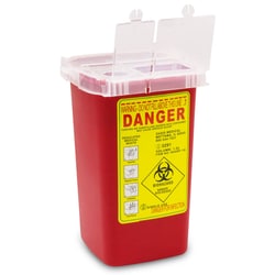 Med Vet International Sharps Container, 1 Quart