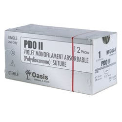 Med Vet International Oasis PDO Suture, Size 1, with NCP-1 Needle, 12/Box, Veterinary Use Only
