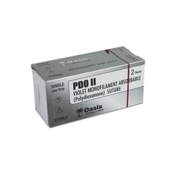 Med Vet International&nbsp;Oasis PDO Suture, Size 2-0, with NCP-1 Needle, 12/Box, Veterinary Use Only