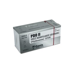 Med Vet International Oasis PDO Suture, Size 2-0, with NSH Needle, 12/Box,
