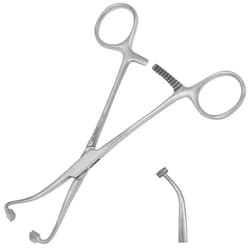 Med Vet International&nbsp;Miltex Vantage Peers Towel Clamp, 5.75in, Non-Perforating