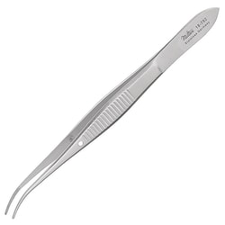 Med Vet International Miltex Vantage Eye Dressing Forceps, 4in, Half Curved,