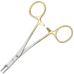 Med Vet International&nbsp;Miltex Olsen-Hegar Needle Holder & Scissors, Smooth Tungsten Carbide, German, 4.75in, PM-2165