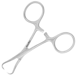 Med Vet International Miltex MeisterHand Backhaus Towel Clamp, 5.25in, German, MH-7-506