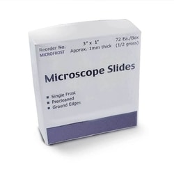 Med Vet International Microscope Slide Frosted, 72/Box