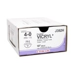 Med Vet International Ethicon Vicryl Suture, Size 4-0, FS-2, 18