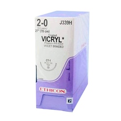 Med Vet International Ethicon Vicryl Suture, Size 2-0, CT-1, 27