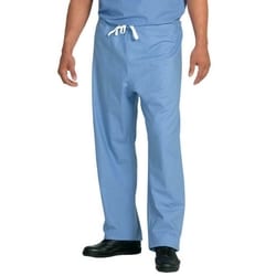 Med Vet International&nbsp;Ciel Blue FashionPoly Scrub Pants with Drawcord, 3XL