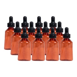 Med Vet International Amber Plastic Dropper Bottle, 1 oz. 12/Box