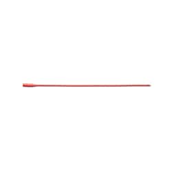 Med Vet International&nbsp;Urethral Rubber Catheter, 18Fr, Sterile, Red, Each