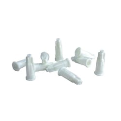 Med Vet International&nbsp;Syringe Caps, Polypropylene, Non-Sterile, Fits all luer slip and luer lock syringes. White, 100/Bag