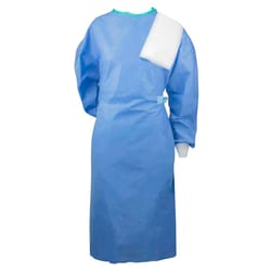 Med Vet International&nbsp;Disposable Surgical Gown, Sterile, With Towel, Poly, X-Large, 1 Count