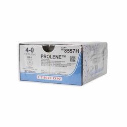 Med Vet International Ethicon Prolene Polypropylene Suture, Size 4-0, Double Armed RB-1 RB-1, 36in, Blue, 36/Box
