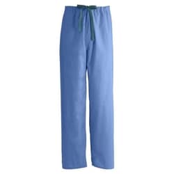 Med Vet International Encore Unisex Pants Scrub, Reversible, Drawstring Waist, Ciel Blue, Angelica Color-Coding, Small, Each