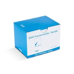 Med Vet International BD Needle, 25G X 5/8"", Hypodermic, 100/Box, 305122,
