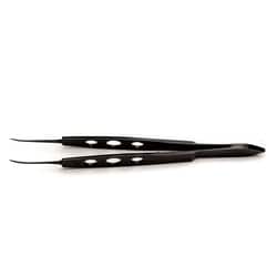 World Precision Instrument Jaffe Forceps, 10 cm, Curved, 0.3 mm Tips, Quantity: