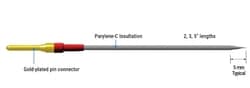 World Precision Instrument Tungsten Metal Electrodes Profile A, 76 mm, 3 micron-TM33B20