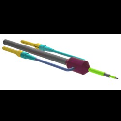 World Precision Instrument Semi Micro Concentric Bipolar Electrodes with Extension, Rhodes Style Tip-PTM04RC100