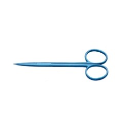 World Precision Instrument Utility Eye Scissors, 11 cm, Straight, Titanium,