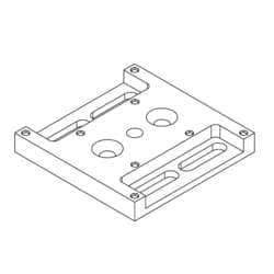 World Precision Instrument Mounting Adapter Plate for SU Manipulators,