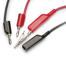 World Precision Instrument Extension Cable, Male banana to Mini-gator, 36