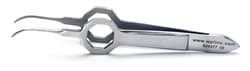 World Precision Instrument Foerster Forceps, 10.2 cm, Curved, Serrated,