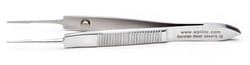 World Precision Instrument Bonn Forceps, Tying Platform, 9.5cm, Straight,