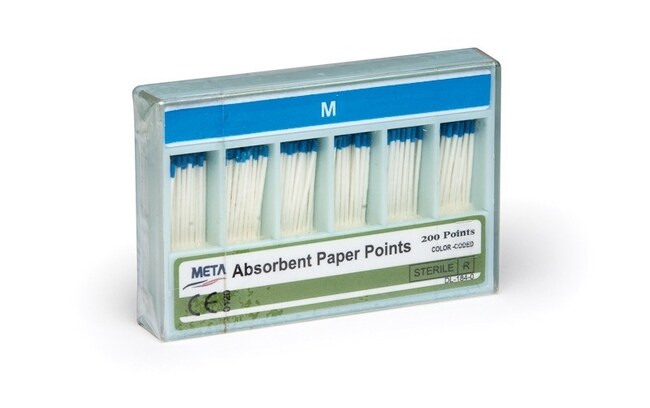 JMU Absorbent Paper Points For Root Canal - #F1-F3 Assorted Sizes, 100pcs Pack, Dental Endodontic Supplies
