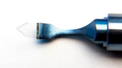 World Precision Instrument Sapphire Blade, Elbow Double Lancet, 60 deg,