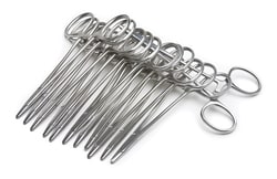 World Precision Instrument&nbsp;Derf Needle Holders, 12.5cm, Straight, Pkg of 12, Disposable