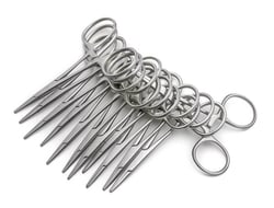 World Precision Instrument&nbsp;Hartman Mosquito Forceps, 9cm, Straight, 12-pack, Disposable