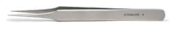 World Precision Instrument&nbsp;Economy Tweezers #4, 11cm, 0.4x0.45mm Tips, pack of 6