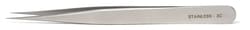 World Precision Instrument&nbsp;Economy Tweezers #3C, 11cm, 0.4x0.45mm Tips, pack of 6