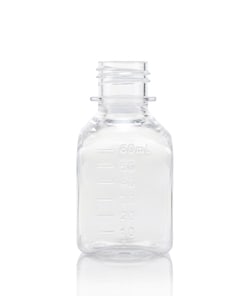 Foxx Life Sciences&nbsp;60mL PETG Media Bottle Non Sterile, No Cap, 192CS