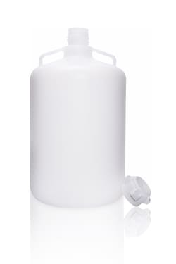 Foxx Life Sciences&nbsp;EZLabpure 50L Round Carboy, PP, VersaCap 83B, Wide Mouth Carboy with handle and graduation marks, Mixing Carboy, Autoclavable, Non Sterile, 1EA