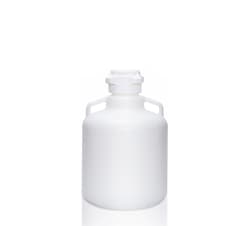 Foxx Life Sciences&nbsp;EZLabpure 10L (2.5 Gal) Round Carboy, HDPE, Wide Mouth 83B, Carboy with handle and graduation marks, Bleach Compatible, Mixing Carboy, Non Sterile, 1EA