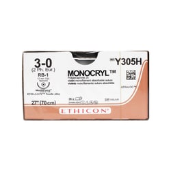 Med Vet International SUTMONOCRYL3-0RB-127, Quantity: Pack of 36