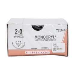Med Vet International SUTMONOCRYL2-0CP-127, Quantity: Pack of 36