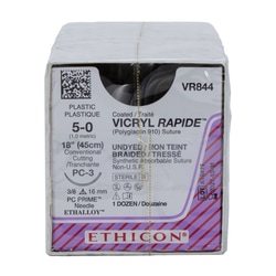 Med Vet International Ethicon Vicryl Rapide Suture, Size 5-0, PC-3, 18In,