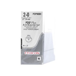 Med Vet International Ethicon PDS Plus Antibacterial Polydioxanone Suture,