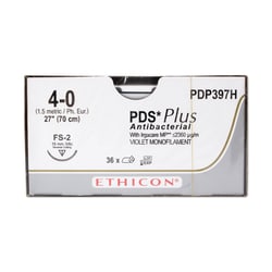 Med Vet International Ethicon PDS Plus Antibacterial Polydioxanone Suture,
