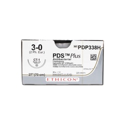 Med Vet International Ethicon PDS Plus Antibacterial Polydioxanone Suture,