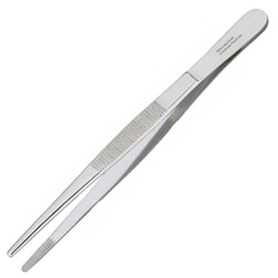Med Vet International Miltex Vantage Dressing Forceps, 4.5in, Serrated
