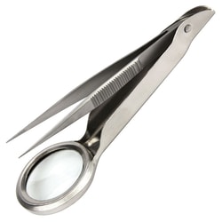 Med Vet International&nbsp;Miltex Vantage Splinter Forceps, 3.375in, with Magnifier