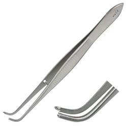 Med Vet International Miltex Vantage Iris Forceps, 4in, Full Curved, with
